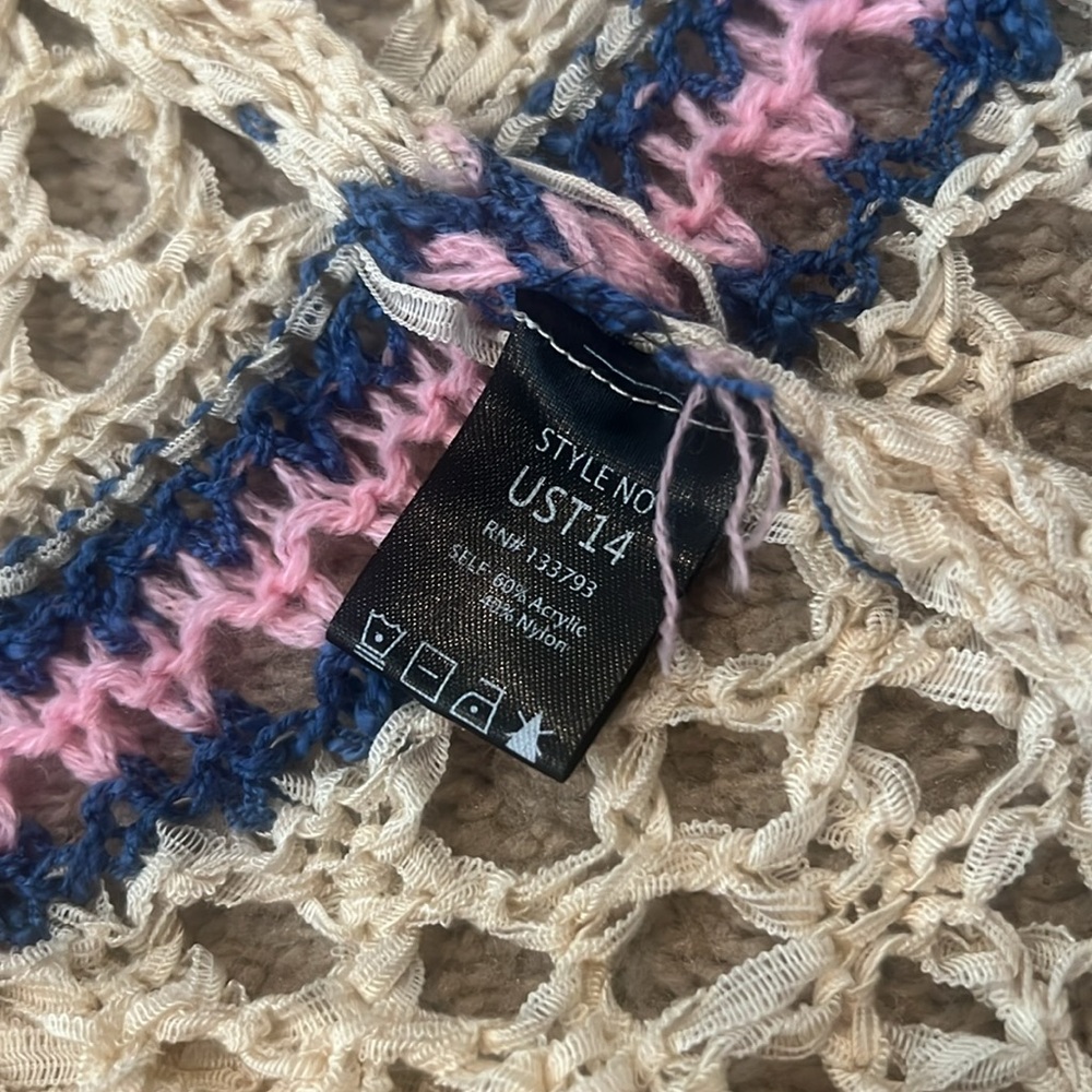 NWT POL Cream and Purple Knit Hooded Cardigan - Picture 8 of 8
